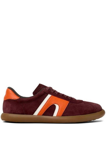 Pelotas Soller Nubuck Low Top Sneakers Burgundy - CAMPER - BALAAN 1