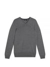 Lymann Merino V-Neck Knit Top Grey Melange - J.LINDEBERG - BALAAN 2