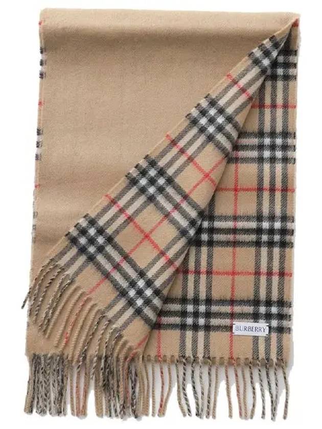 Check Cashmere Scarf Beige - BURBERRY - BALAAN 2