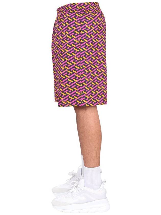 Shorts WITH La Greca Print 10024761A049925R310 B0040193890 - VERSACE - BALAAN 4