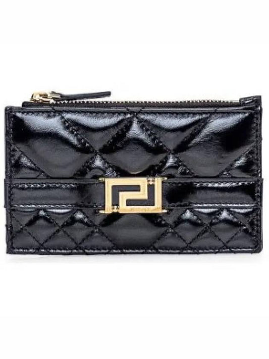 Greca Goddess Zip Card Wallet Black - VERSACE - BALAAN 2