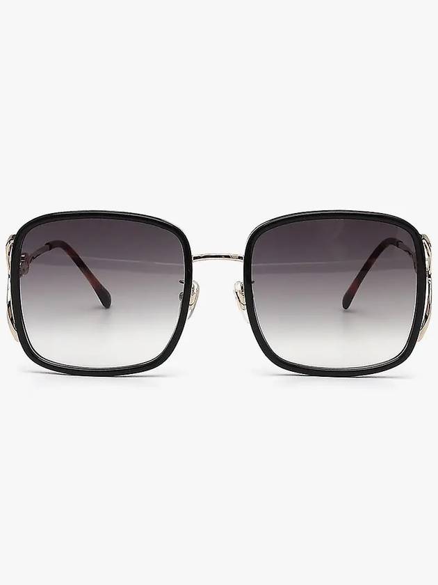 Eyewear Square Gray Lens Sunglasses Black - GUCCI - BALAAN 2