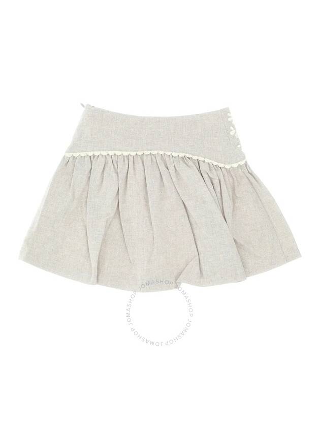 Chloe Girls Floral Embroidery Pleated Skirt Size 6Y - CHLOE - BALAAN 2