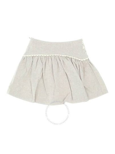 Chloe Girls Floral Embroidery Pleated Skirt Size 6Y - CHLOE - BALAAN 2