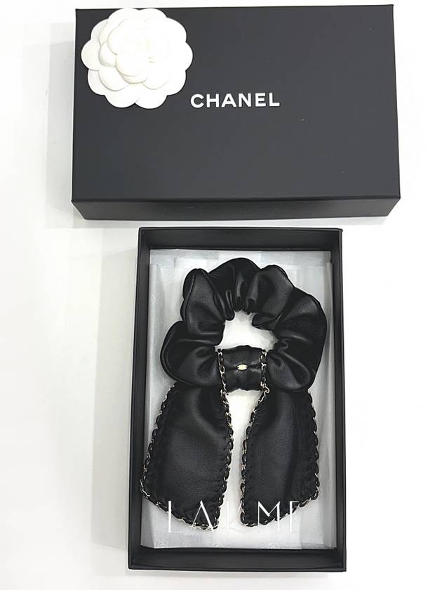 CC logo giblet leather women s hair band AA7497 - CHANEL - BALAAN 2