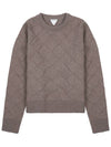 Intrecciato Wool Knit Top Riverbed - BOTTEGA VENETA - BALAAN 10