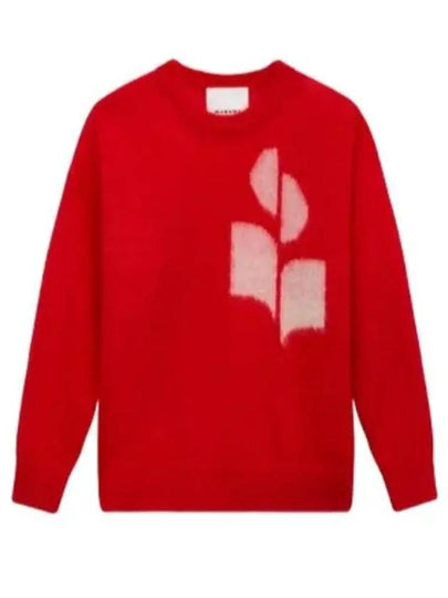 Drany Logo Mohair Knit Top Red - ISABEL MARANT - BALAAN 2