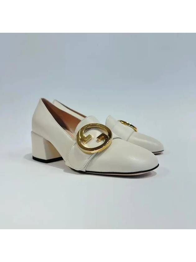 Women's Blondie Interlocking G Pumps White - GUCCI - BALAAN 4