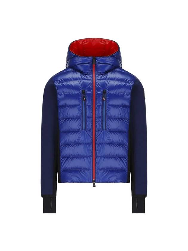 Grenoble logo patch zip-up padded navy - MONCLER - BALAAN 1