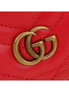 GG Marmont Matelasse Chain Mini Bag Red - GUCCI - BALAAN 6