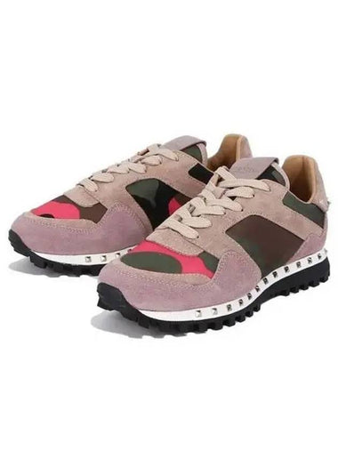 Rockstud camo pattern sneakers 270971 - VALENTINO - BALAAN 1