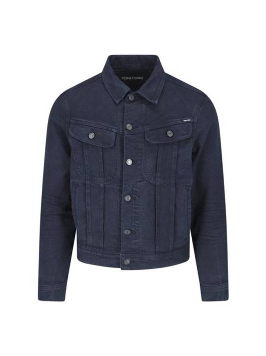 Cotton Jacket Blue - TOM FORD - BALAAN 1