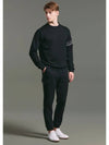 Men s Sleeve Color Matching Round Nagrang Long T Shirt Black - CLEVELAND GOLF - BALAAN 6