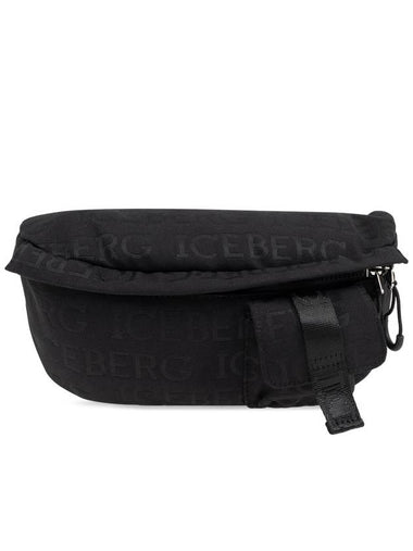 Iceberg Belt Bag With Logo, Men's, Black - ICEBERG - BALAAN 1