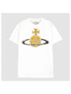 Women's Print Logo Short Sleeve T-Shirt White - VIVIENNE WESTWOOD - BALAAN 2