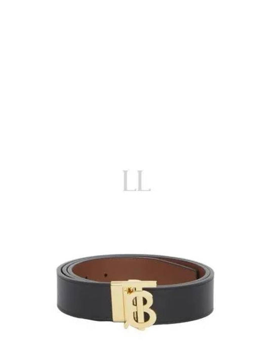 TB Reversible Leather Belt Black Tan - BURBERRY - BALAAN 2