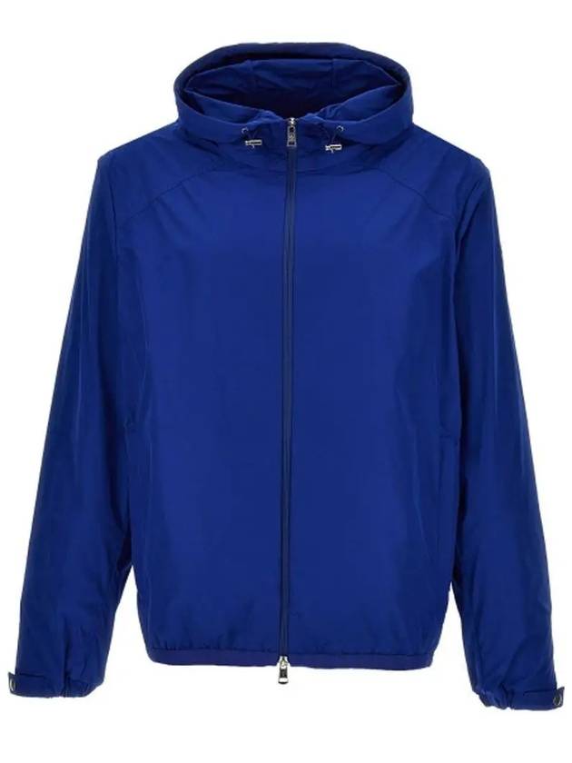 Clapier Hooded Zip Up Blue - MONCLER - BALAAN 3