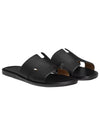 Men's Izmir Sandals Calfskin Classic Black - HERMES - BALAAN 7