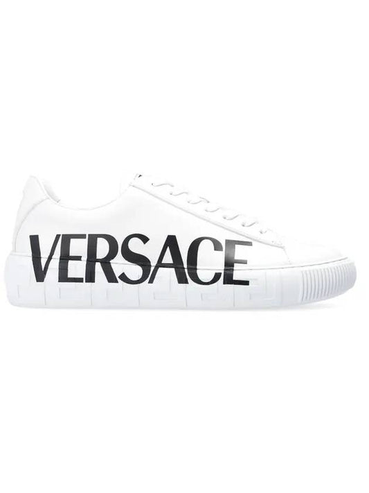 Greca Logo Low Top Sneakers White - VERSACE - BALAAN.