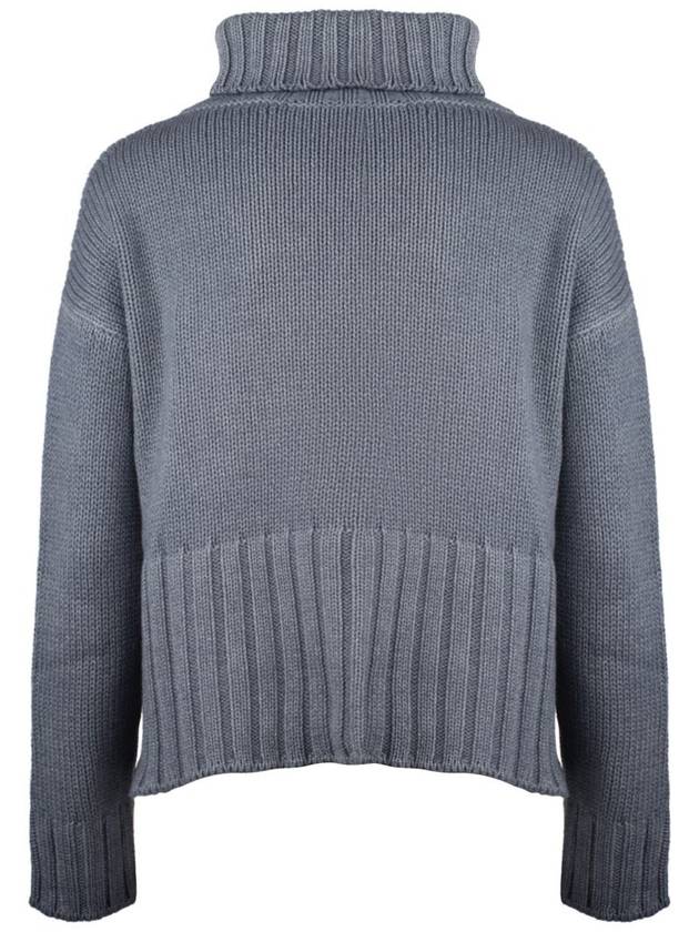 Base Powder Blue Merino Wool Turtleneck Sweater - BASE MILANO - BALAAN 2