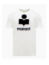 Karman Logo Short Sleeve T-Shirt White - ISABEL MARANT - BALAAN 3