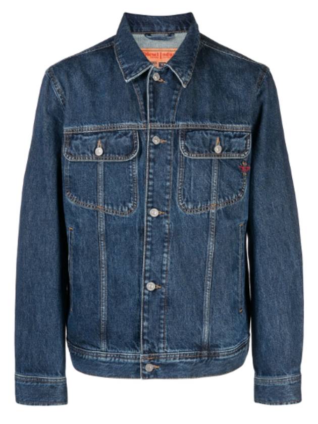 Men's D Barcy Denim Jacket Blue - DIESEL - BALAAN 6