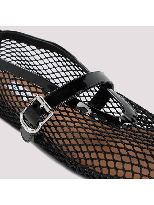 Buckle Strap Mesh Flats Black - ALAIA - BALAAN 5