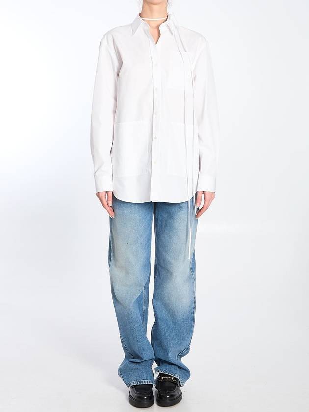 Cotton Poplin Shirt - GUCCI - BALAAN 4