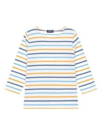 Women s Galati Multi Stripe Long Sleeve T Shirt 8963 - SAINT JAMES - BALAAN 1