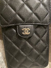 Classic phone holder bag cell cross quilted caviar gold AP3880 - CHANEL - BALAAN 4