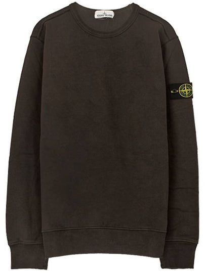 Wappen Patch Cotton Sweatshirt Dark Brown - STONE ISLAND - BALAAN 2