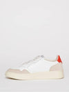 Women's Medalist Low Top Sneakers White Orange - AUTRY - BALAAN 4