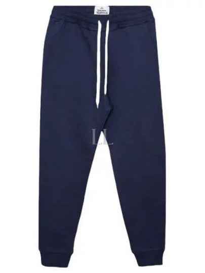 Women's ORB Embroidered Logo Classic Jogger Track Pants Dark Blue - VIVIENNE WESTWOOD - BALAAN 2