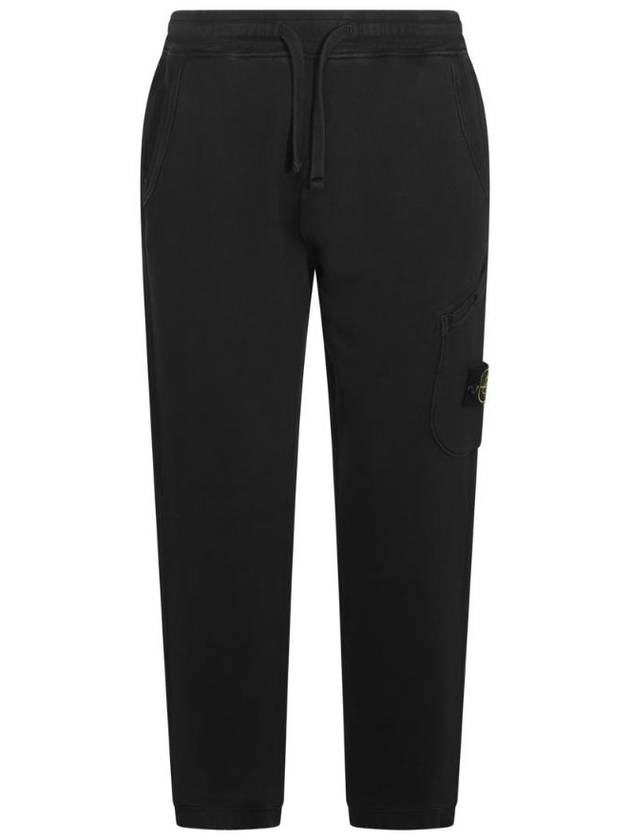 Cotton Cargo Jogging Pants Black - STONE ISLAND - BALAAN 1