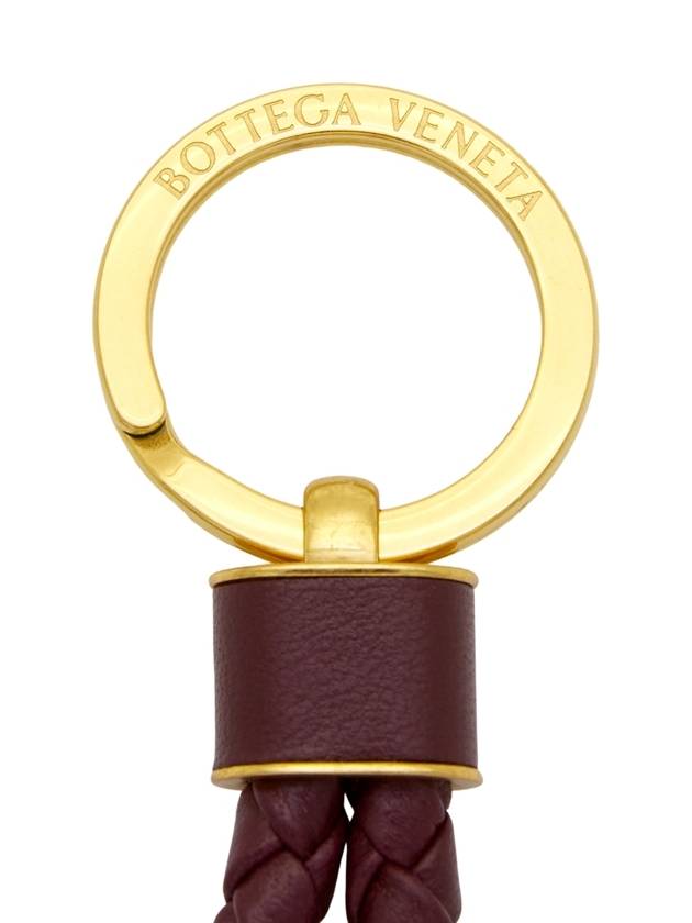 Intrecciato Lambskin Key Holder Brown - BOTTEGA VENETA - BALAAN 6