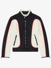 J-Blink Color Block Biker Jacket Black White - DIESEL - BALAAN 5