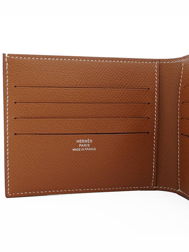 Citizen Twill Compact Half Wallet Brown - HERMES - BALAAN 6