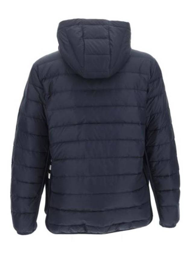 Ultra Light Nylon Hooded Down Padding Navy - THOM BROWNE - BALAAN 3