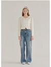 Dandelion open collar tweed blouse cream - MICANE - BALAAN 6