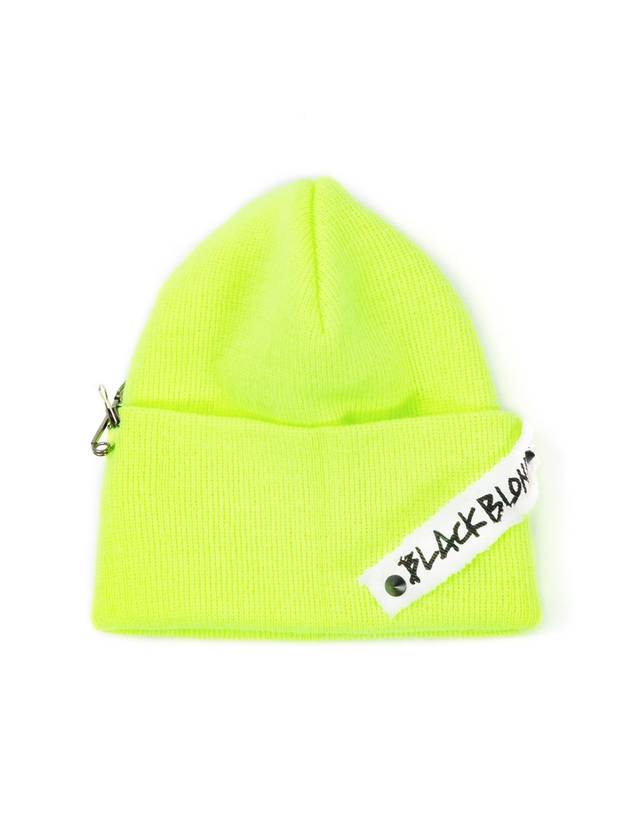 BBD Side Patch Long Beanie Neon - BLACKBLOND - BALAAN 1