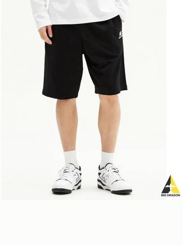 NBNVE21013 UNI Essential Single Mesh 5 4 Shorts BLACK - NEW BALANCE - BALAAN 1