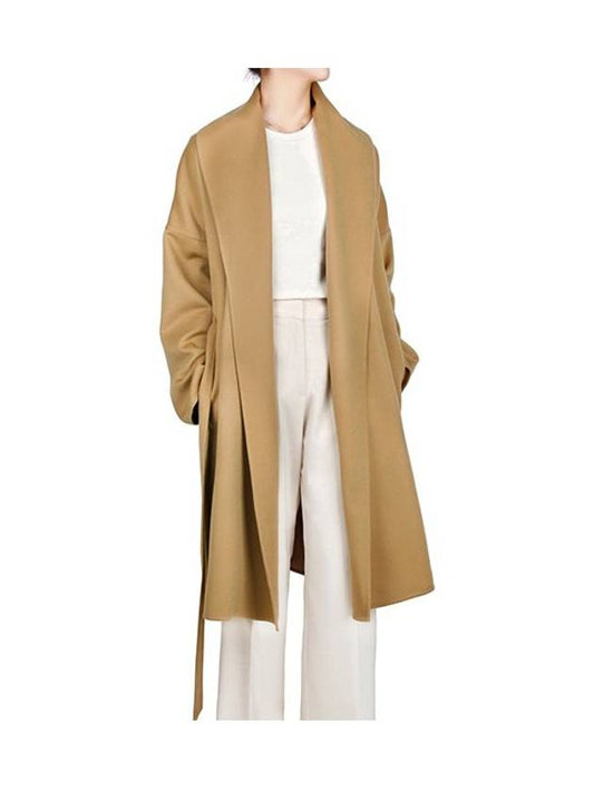 camel belted wool cashmere coat S359Y01X64 3150 - LOEWE - BALAAN.