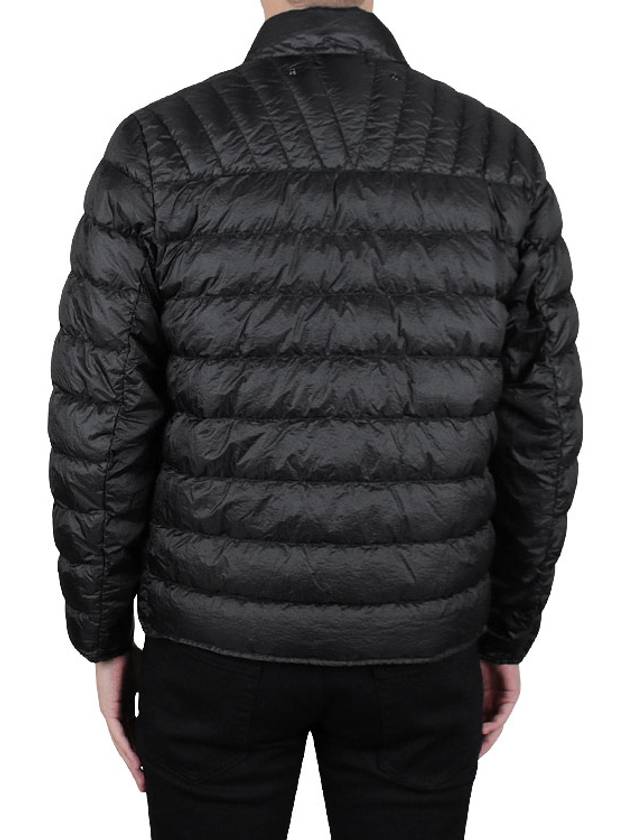 Men's Wappen Patch Ghost Piece Zip-Up Jacket Black - STONE ISLAND - BALAAN 8