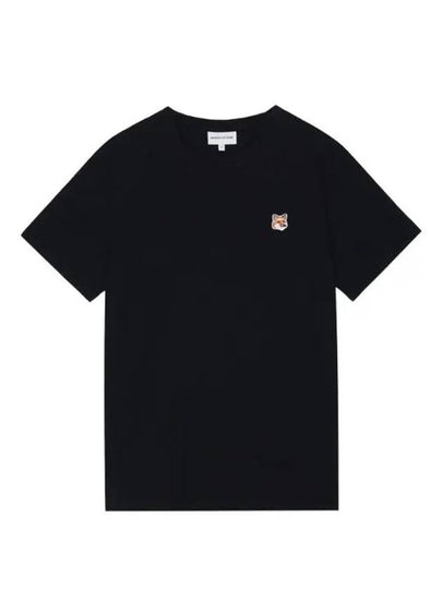 Fox Head Patch Classic Short Sleeve T-Shirt Black - MAISON KITSUNE - BALAAN 2