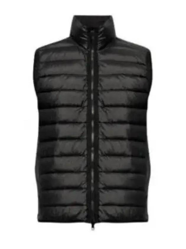 Loom Woven Chambers Recycled Nylon Down TC Vest Black - STONE ISLAND - BALAAN 2