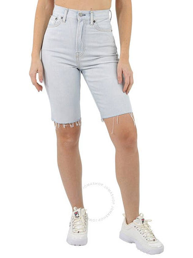 Acne Studios Ladies Pale Blue Denim Shorts, Waist Size 26