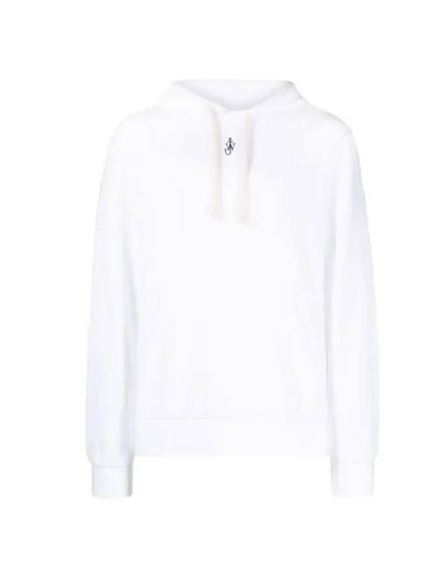 Anchor Embroidery Hoodie White - JW ANDERSON - BALAAN 1