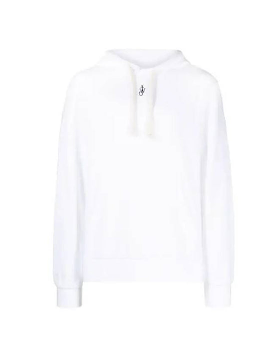 Anchor Embroidery Hoodie White - JW ANDERSON - BALAAN 1