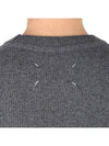 Crew Neck Cashmere Knit Top Grey - MAISON MARGIELA - BALAAN 8