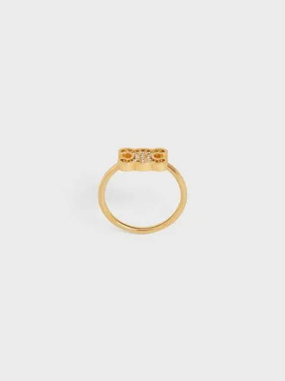 Triomphe Rhinestone Small Ring Gold - CELINE - BALAAN 2